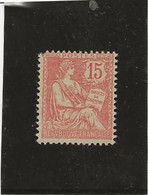 TYPE MOUCHON N° 125 NEUF SANS TRACE DE CHARNIERE MAIS DENT HAUT GAUCHE FAIBLE - ANNEE 1902- COTE : 60 € - 1900-02 Mouchon