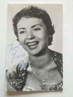 ANNIE  CORDY PHOTO CARTE DÉDICACÉE  À L’ENCRE 1950/1960  (9X14 Cm) - Autographs