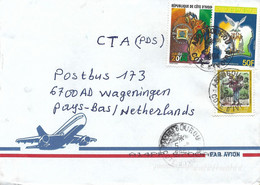 Cote D'Ivoire Ivory Coast 2004 Abengourou Dove Pigeon National Reconciliation UPU Congress Woman Cover - Tauben & Flughühner