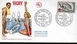 FRANCE  FDC 1963 Vichy Ski Nautique - Sci Nautico