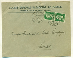 Enveloppe Saint-Louis Haut Rhin - 1921-1960: Modern Tijdperk