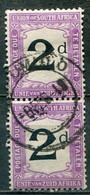 Union Of South Africa Postage Due, Südafrika Portomarken Mi# 3 Gestempelt/used - Pair - Impuestos