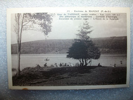 Carte Postale Environs De Manzat (63) Gour De Tazenat ( Petit Format Noir Et Blanc Non Circulée ) - Manzat