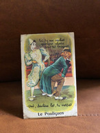 Le Pouliguen * Carte à Système Ancienne Complète * Les Clowns Cirque Circus - Le Pouliguen