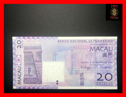 MACAU Banco Nacional Ultramarino   20  Patacas  8.8.2005   P. 81  UNC - Macao