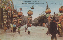 Carnaval Nice . Humour Vieilles Femmes . Vieux Pots , Bonne Soupe. Marmites Poterie Bouillon Kub - Manifestations