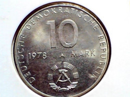 Germany Democratic Republic 10 Mark 1978A KM 70 - 5 Marcos