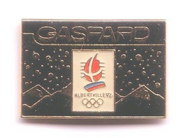 CC151 Pin's JO Jeux Olympiques ALBERTVILLE Gaspard Noir Signé Cojo1991 Achat Immédiat - Olympic Games