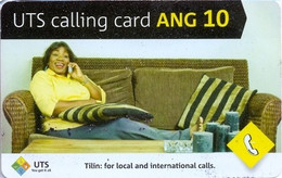 CURACAO : CUR05 ANG 10 Woman In Sofa USED - Antillen (Nederlands)