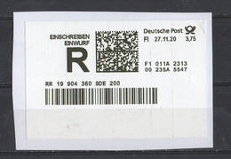 République Fédérale   2020   Einscheiben  Einwurf - Used Stamps