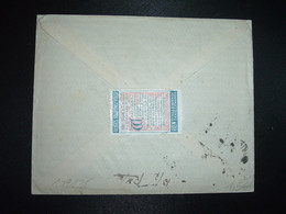 LETTRE TP SEMEUSE 15c OBL.30-7 17 PARIS 52 + VIGNETTE BELGES SOUVENEZ VOUS! ROEN D'ALLEMAND! RIEN DES ALLEMANDS - Cartas & Documentos