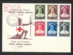 Belgique FDC 912/17 . Croix Rouge. - 1951-60