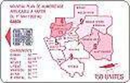 GABON : GAB30A 150 SI-7 Map 1er MAI 1993 Red (rev.B) USED - Gabon