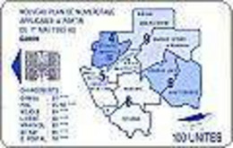 GABON : GAB29B 100 SI-7 Map 1er MAI 1993 Blue (no Ctrl !) USED - Gabun