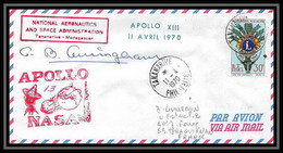 5850/ Espace (space) Lettre (cover) 11/4/1970 Signé (signed Autograph) Apollo 13 Tananarive Madagascar (malagasy) - Afrika