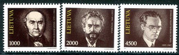 LITHUANIA 1993 Personalities  MNH / **.  Michel 523-25 - Lithuania