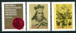 LITHUANIA 1993 Vytautas 600th Anniversary MNH / **.  Michel 518-20 - Litauen