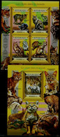 GUINEE 2015 CATS MINI SHEET+BLOCK MNH VF!! - Sonstige & Ohne Zuordnung