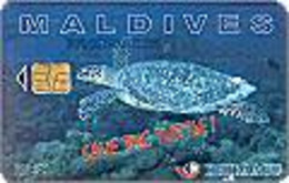 MALDIVES : MLDC01A Rf.30 Turtle /rev=1997Visityear USED - Maldives