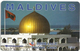 MALDIVES : MLD004C Rf.50  DHIRAAGU Mosque MINT - Maldive