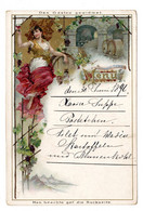 Cartes Menu, Chromo De Liebig, 1896 - Liebig