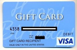 Visa  U.S.A., Gift Card For Collection, No Value, Mint Condition # Visa-51 - Credit Cards (Exp. Date Min. 10 Years)