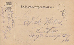Feldpostkarte - Feldkanonen Regiment No. 5 Nach Wien - 1915 (53492) - Cartas & Documentos