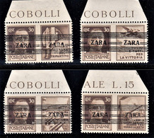 ITALIA 1943 OCC. TEDESCA ZARA 30C BF MNH ** SASSONE N. 31/34 SPLENDIDI E CERTIFICATI HOFFMANN CV € 320 - Ocu. Alemana: Zara