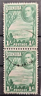 BERMUDA 1938/51 - Canceled - Sc# 122 - 1sh - PAIR - Bermudes