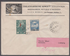 1931. SOWJET. Beautiful Airmail Cover To Linköping, Sweden From MOSCOW 17 2 31. Posta... () - JF412017 - Brieven En Documenten