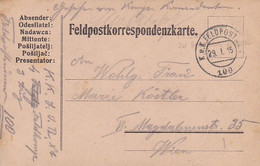 Feldpostkarte - K.k. LIR 1 Nach Wien - 1915 (53495) - Covers & Documents