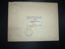 LETTRE TP PAIX 50c + SEMEUSE 10c + 5c OBL.3-8 38 SAINT AMAND MONTROND CHER (18) VIGNETTE COQ TROUBAT CONSEILLER DU COMME - Lettere