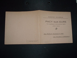 CARNET DE 6 VIGNETTES DIFFERENTES PACY SUR EURE (27) EGLISE XIIIe SIECLE - Covers & Documents