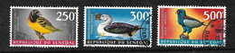 Sénégal P. Aérienne N°65 à 67 "Gendarme" Canard Casqué Aigle Bateleur Oblitérés  B/TB   - Patos