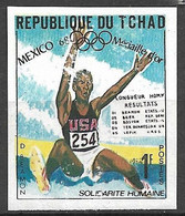 Tchad N° 206 Non Dentelé JO Mexico Saut En Longueur Bob Beamon Neuf  * *  B/TB   - Summer 1968: Mexico City