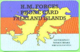FALKLANDS : FLKA01 20min H.M. FORCES FALKLAND ISLANDS (no Logos) USED (x) - Falkland Islands