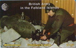 FALKLANDS : 059B L. 10 Royal Engineer+Explosives USED - Islas Malvinas