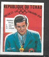 Tchad N° 193 Non Dentelé JO Mexico Cyclisme Poursuite Daniel Rebillard Neuf * * B/TB   - Summer 1968: Mexico City