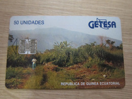 Chip Phonecard, Field, Used - Guinée-Equatoriale