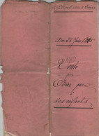 Vente Odier 1825 Saint Alban Du Rhône Maurice Exil Paret - Manuscrits