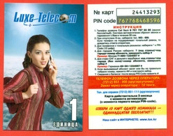 Kazakhstan. Phonecards.Pre-payment Card. Lux Telecom. - Mode