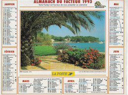 Calendrier ALMANACH Du FACTEUR   (Oller)  1993  Département Du Nord - Grand Format : 1991-00