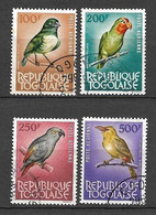 Togo PA N° 40à 42 (4 Valeurs) Oiseaux Oblitérés Perroquets Barbicant Et Capucin B/TB   - Parrots