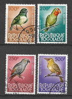 Togo PA N° 40à 42 (4 Valeurs) Oiseaux Oblitérés Perroquets Barbicant Et Capucin B/TB   - Perroquets & Tropicaux