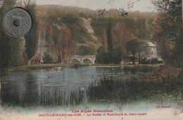 72 - Carte Postale Ancienne De Saint Léonad Des Bois     Pont Route De Saint Léonard - Saint Leonard Des Bois