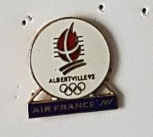 Pin' S  Avion, Sport  J.O  ALBERTVILLE  1992  Avec  AIR  FRANCE - Olympic Games