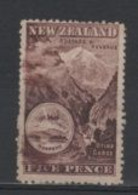 (SA0896) NEW ZEALAND, 1902 ("First Pictorials". 5 P., Otira Gorge). Perf. 14. Mi # 106C. MH* Stamp (no Gum) - Ongebruikt