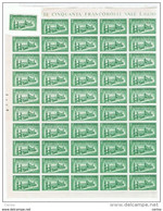 R.S.I.:  1944  EX. DUOMO  DI  PALERMO  -  £. 1,25  VERDE  FGL. 50  N. -  ( VARIETA'  P  IN  ALBINO  24° )  -  SASS. 23 C - Express Mail