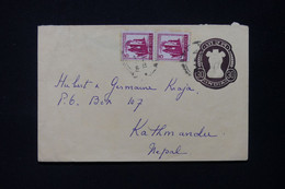 INDE - Entier Postal Pour Kathmandu ( Népal ) - L 82990 - Buste