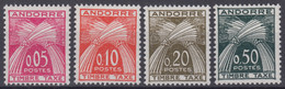 ANDORRE : SERIE TAXE COMPLETE N° 42/45 NEUVE **/* GOMME SANS OU AVEC CHARNIERE - Altri & Non Classificati